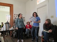 Jill O'Reilly and Judy Duncan from ACORN Canada