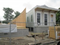 infill construction of spec houses from Frey Meat Plant in Bywater