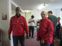 Sporting the ACORN Bristol jackets