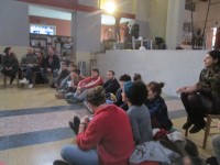 the meeting with other groups in the officine tarantine space