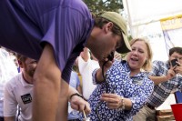 Senator Mary Landrieu at Tailgate Party before LSU Game