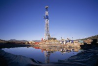 A hydraulic fracturing oil rig stands in Garfield County, Colorado. PHOTOGRAPH BY LYNN JOHNSON, NATIONAL GEOGRAPHIC