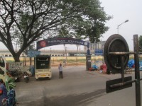 entrance to train station