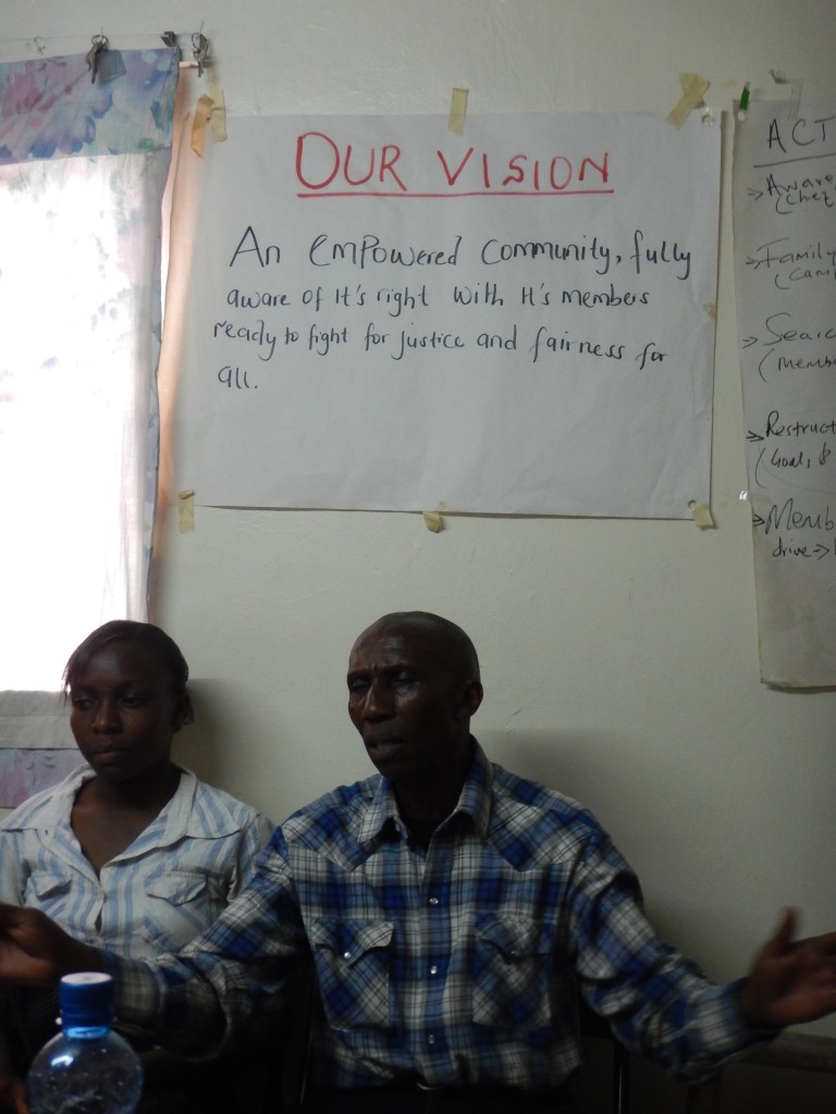 Daniel Kairo head of ACORN Kenya under our mission statement