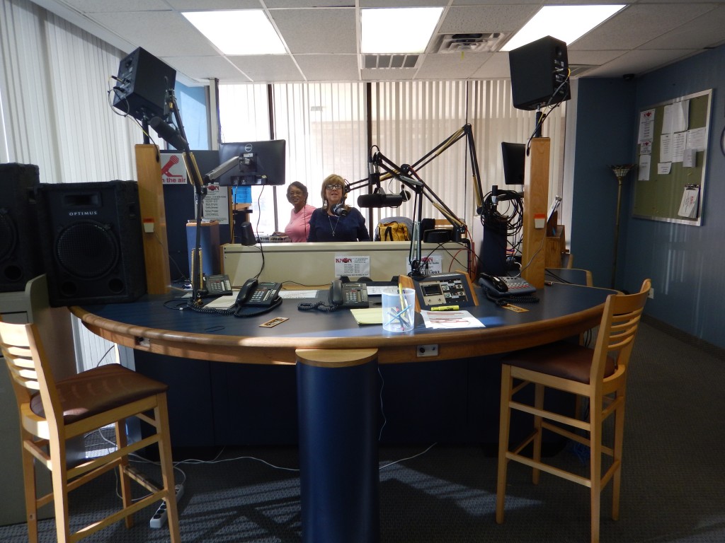 DJ/s with new broadcast studio and new console
