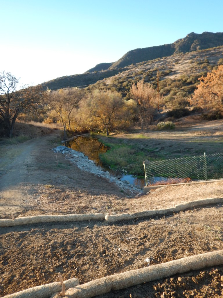 the river behind the battleground