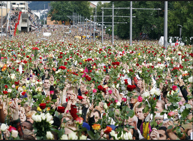 Vigil for victims in Norway attacks AP Photo/Erlend Aas, Scanpix Norway