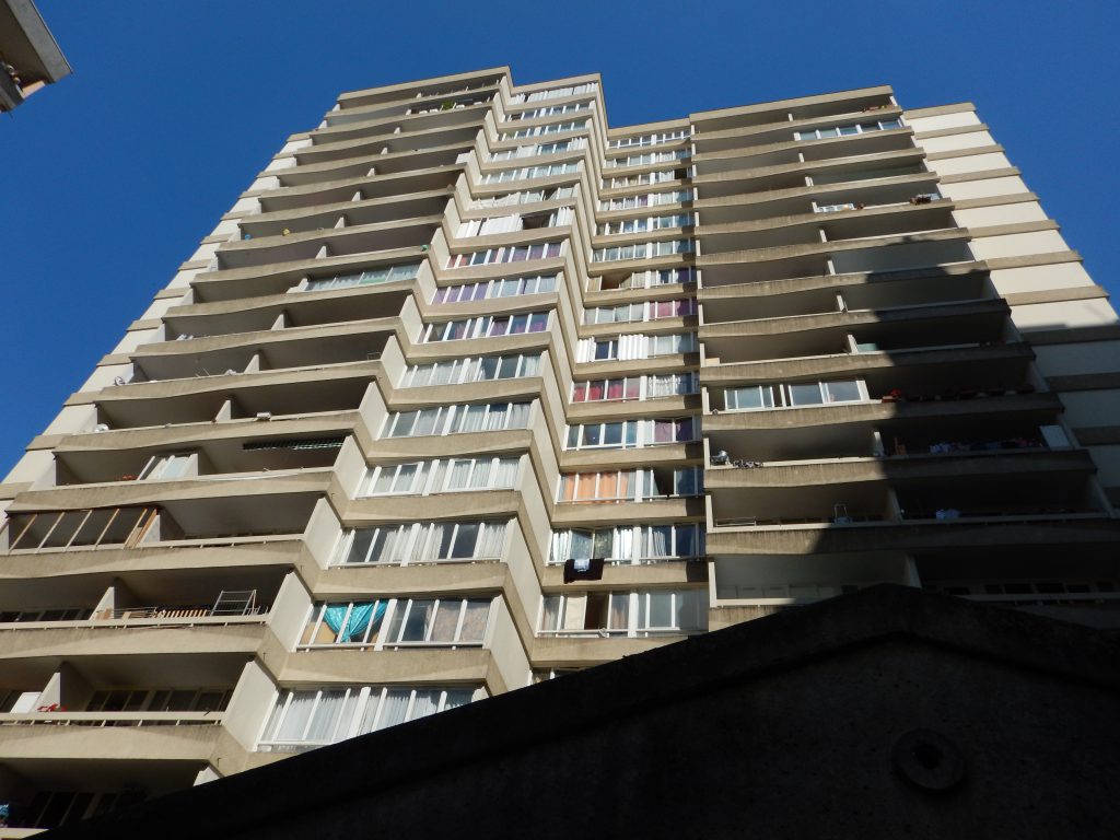 public housing in Aubervilliers where we are organizing and where we have our office in the project