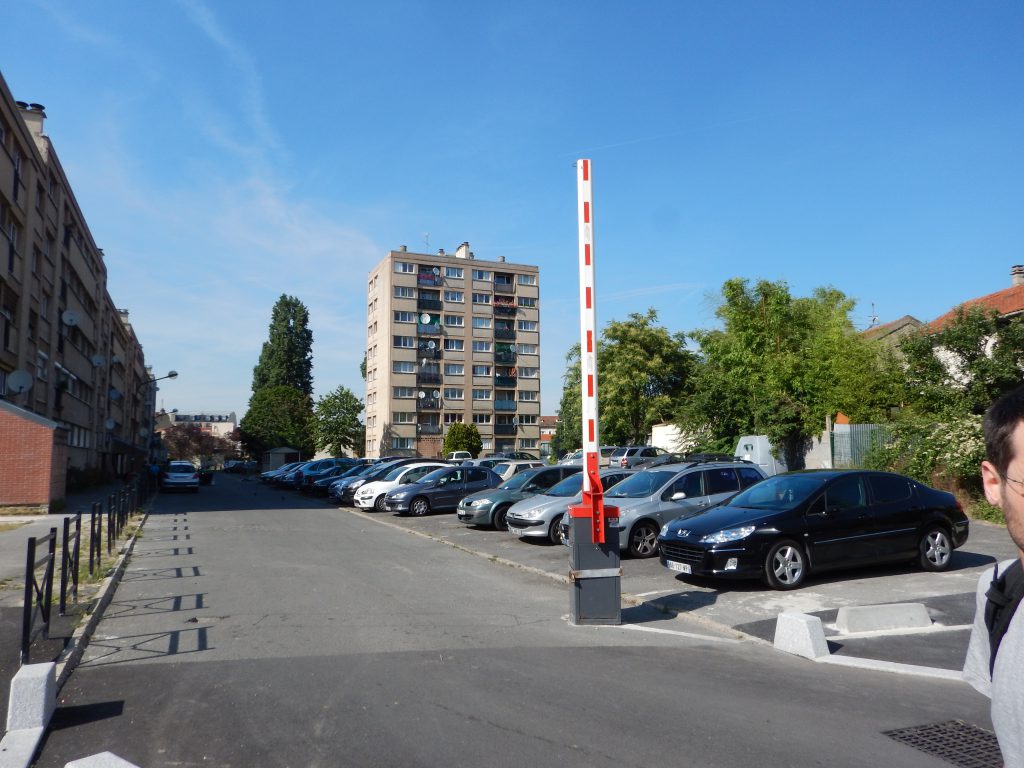 more on lot and newly set parking barriers we won