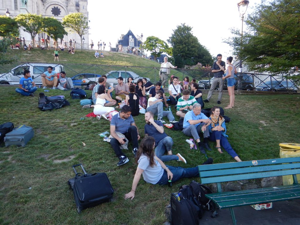 the last is the organizers' reward for having lived through, a climb up Montmarte and a view of Paris