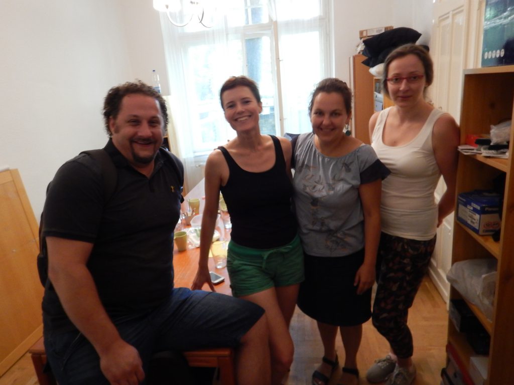 with the organizers of the Hungarian Anti-Poverty Network