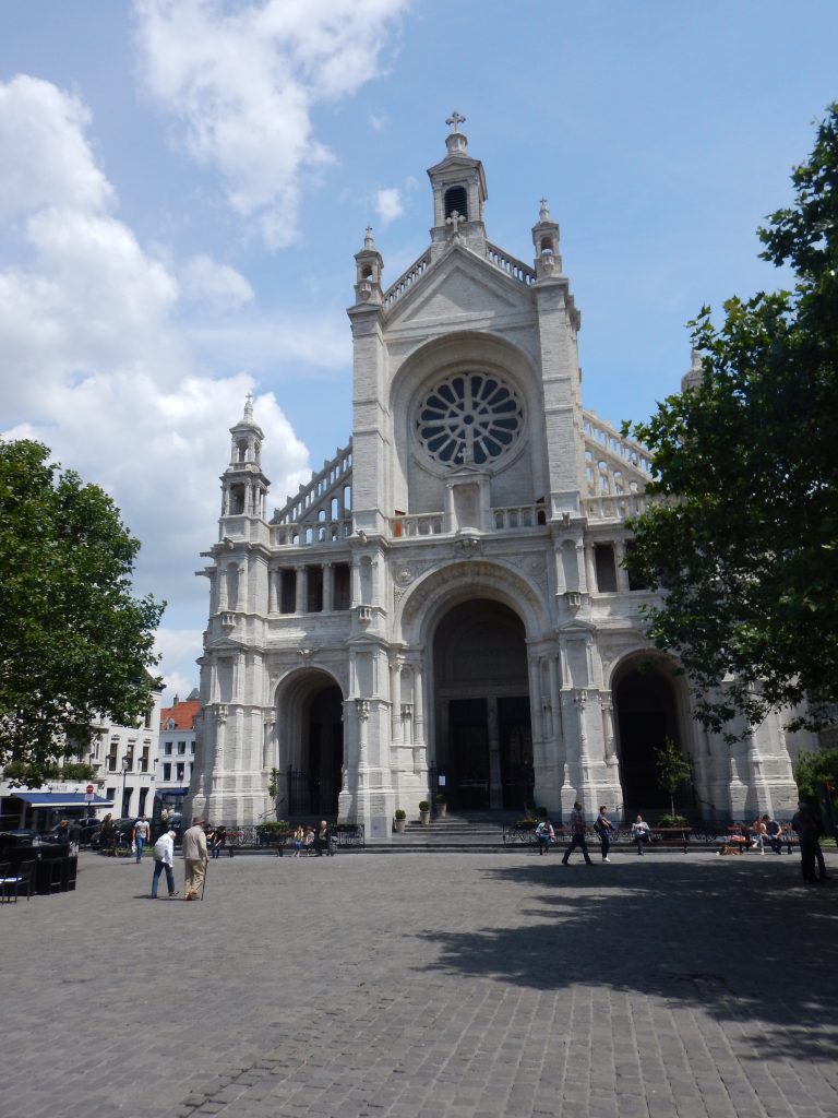 church in Brussels plaza