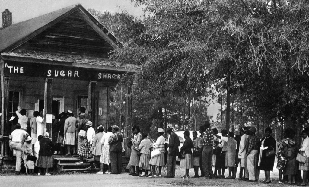 Voting Location Rural Alabama 1966