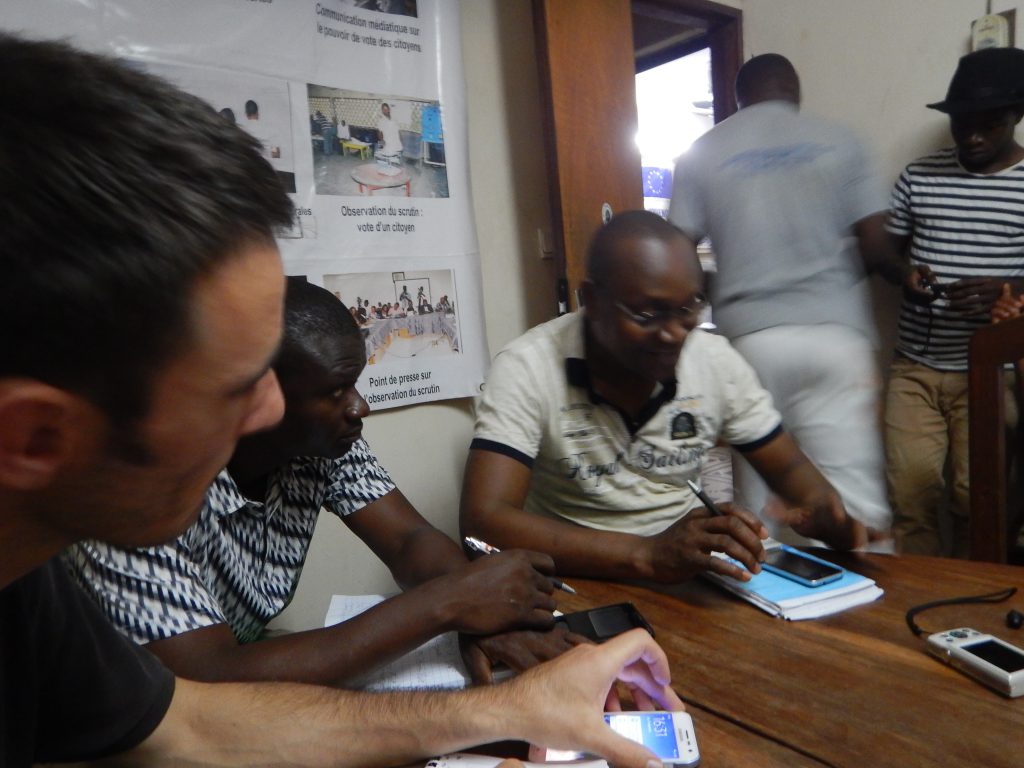 Phillipe Nanga, head of an election observation NGO