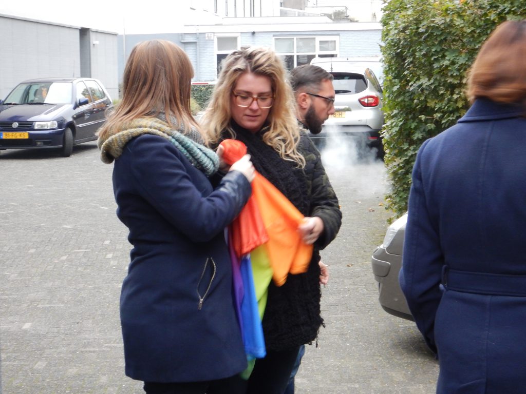 campaigners debate campaign colors and clothing
